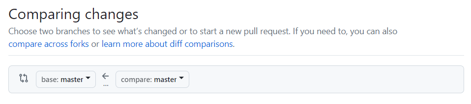 PR - seleccion de branches