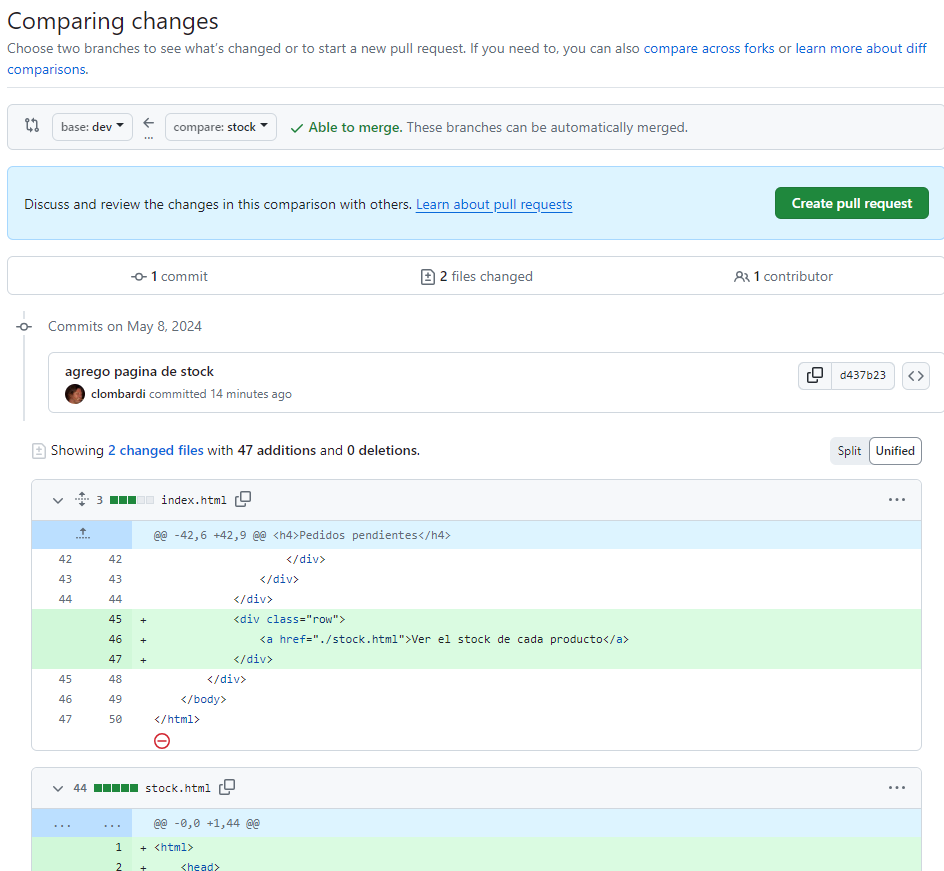 PR - muestra las diferencias