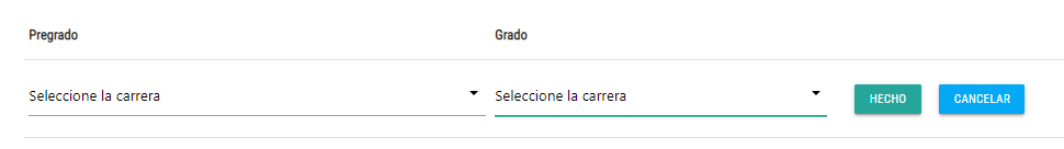 edicion de un par de carreras