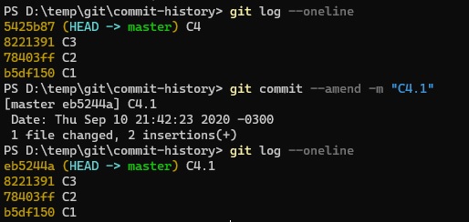 git commit --amend - ingenuo