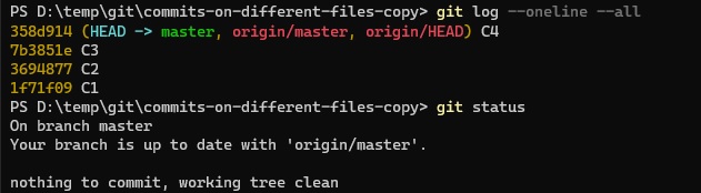 git fetch - situación inicial - consultas